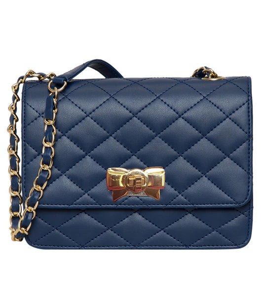 ADISA Women's Girls Quilted Cross Body Sling Bag (Blue) - SaumyasStore