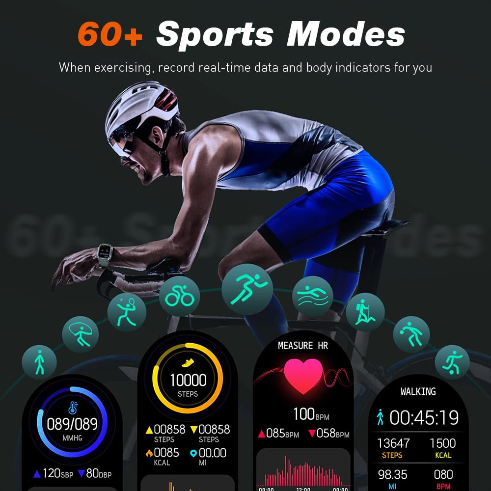 AOLON GPS Smart Watch for Men Women, Standalone GPS,Activity Tracker, 15-Day Battery Life, Heart Rate/Blood Oxygen/Sleep Monitor,3 ATM Water-Resistant Fitness Watch, Rugged Outdoor GPS Watch SaumyasStore