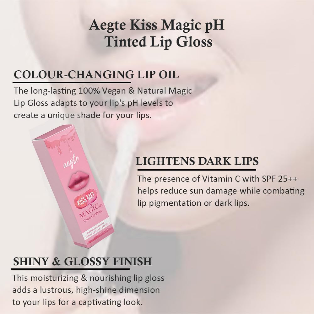 Aegte Kiss Magic pH Tinted Lip Gloss with SPF 25++ SaumyasStore