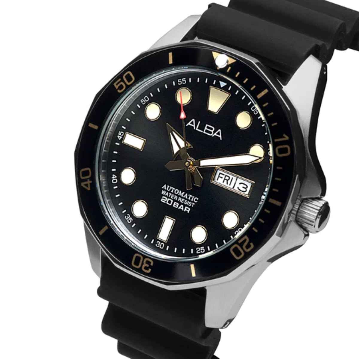 Alba Black Dial Rotating Bezel -AL4553X1 SaumyasStore