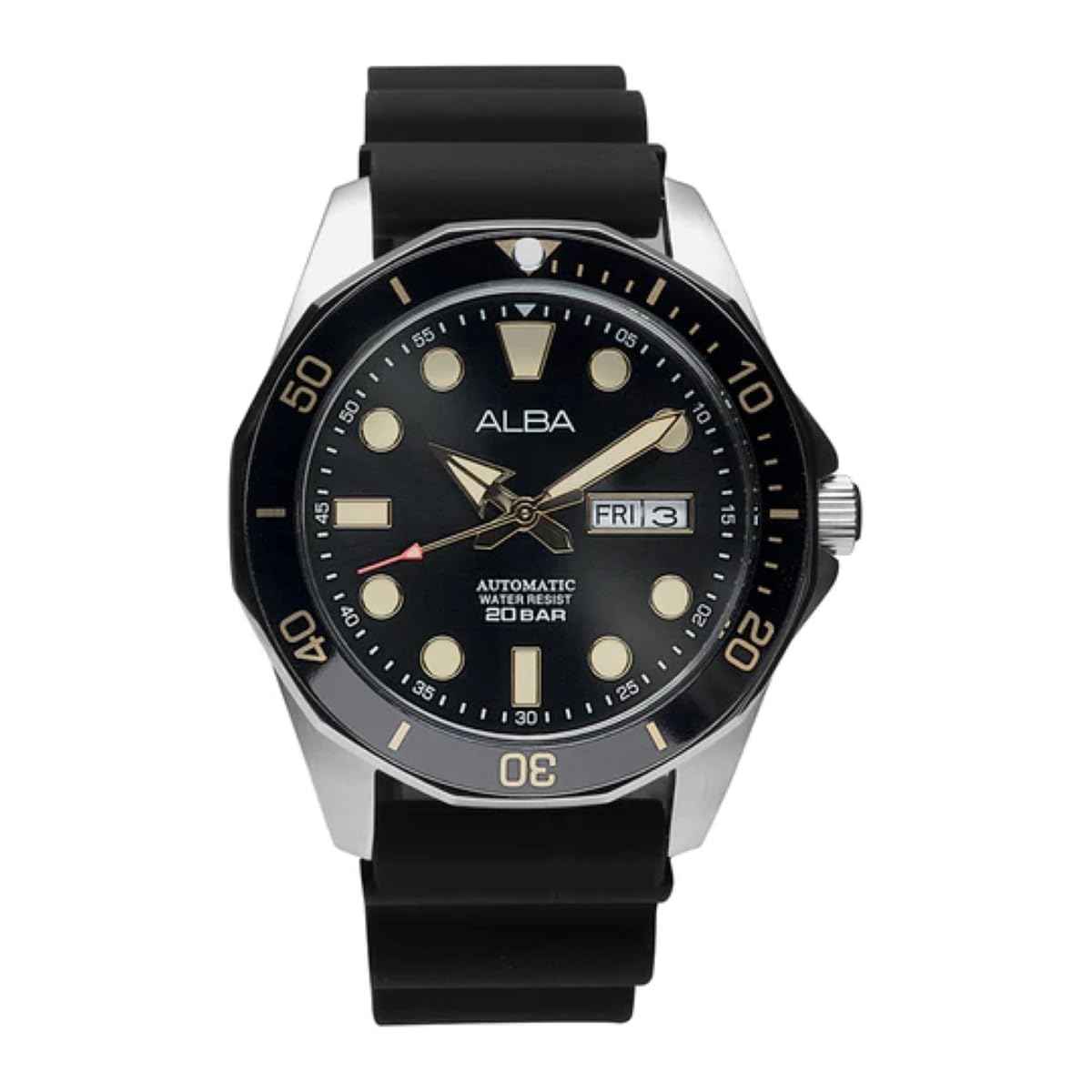 Alba Black Dial Rotating Bezel -AL4553X1 SaumyasStore