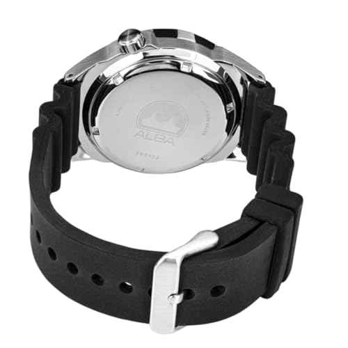 Alba Black Dial-Silver Rotating Bezel - AL4571X1 SaumyasStore