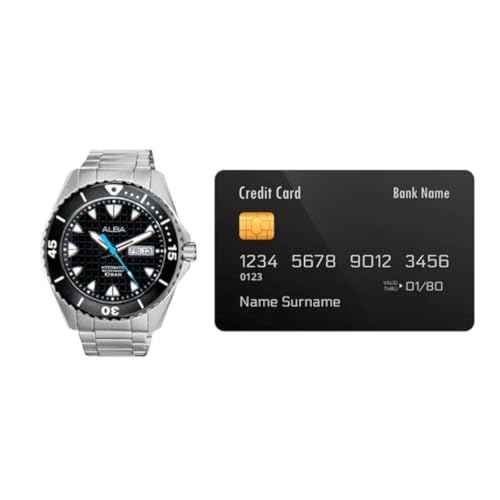 Alba Black Patterned Dial Rotating Bezel-AL4573X1 SaumyasStore