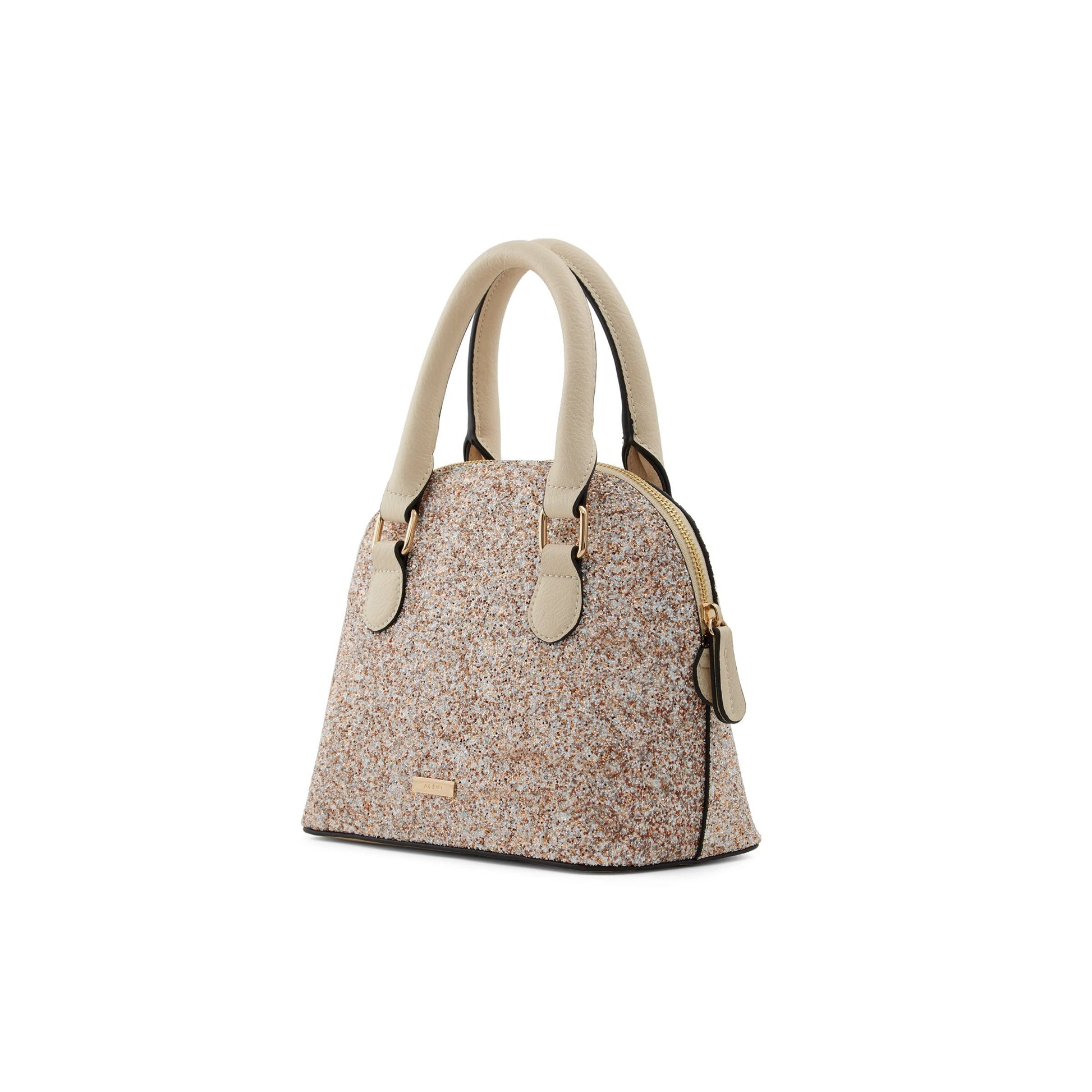 Aldo Women's Top Handle Satchel Handbag Barland, Champagne - SaumyasStore