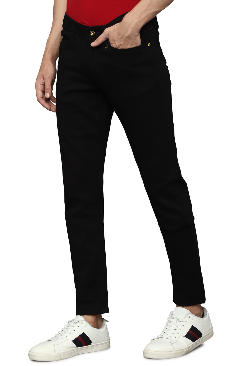 Allen Solly Men's Skinny Jeans (ALDNVSKFC53492_Black SaumyasStore