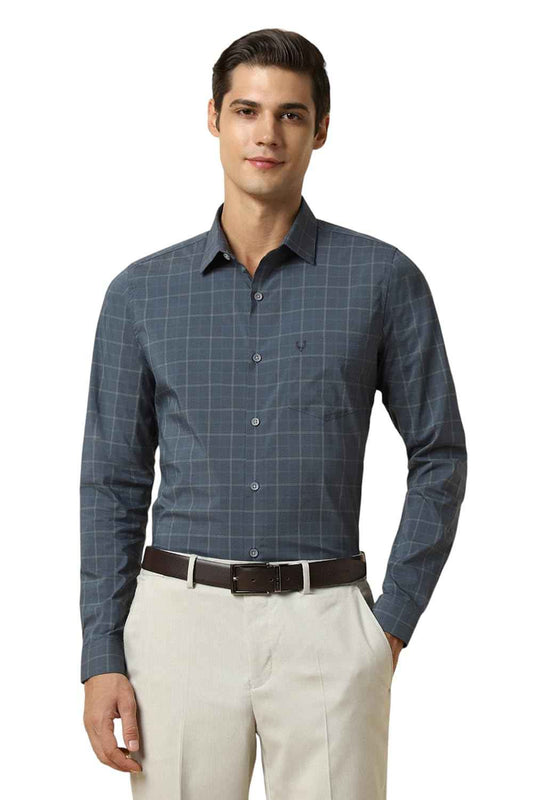 Allen Solly Men's Slim Fit Shirt (ASSFMMOFJ31360_Blue SaumyasStore