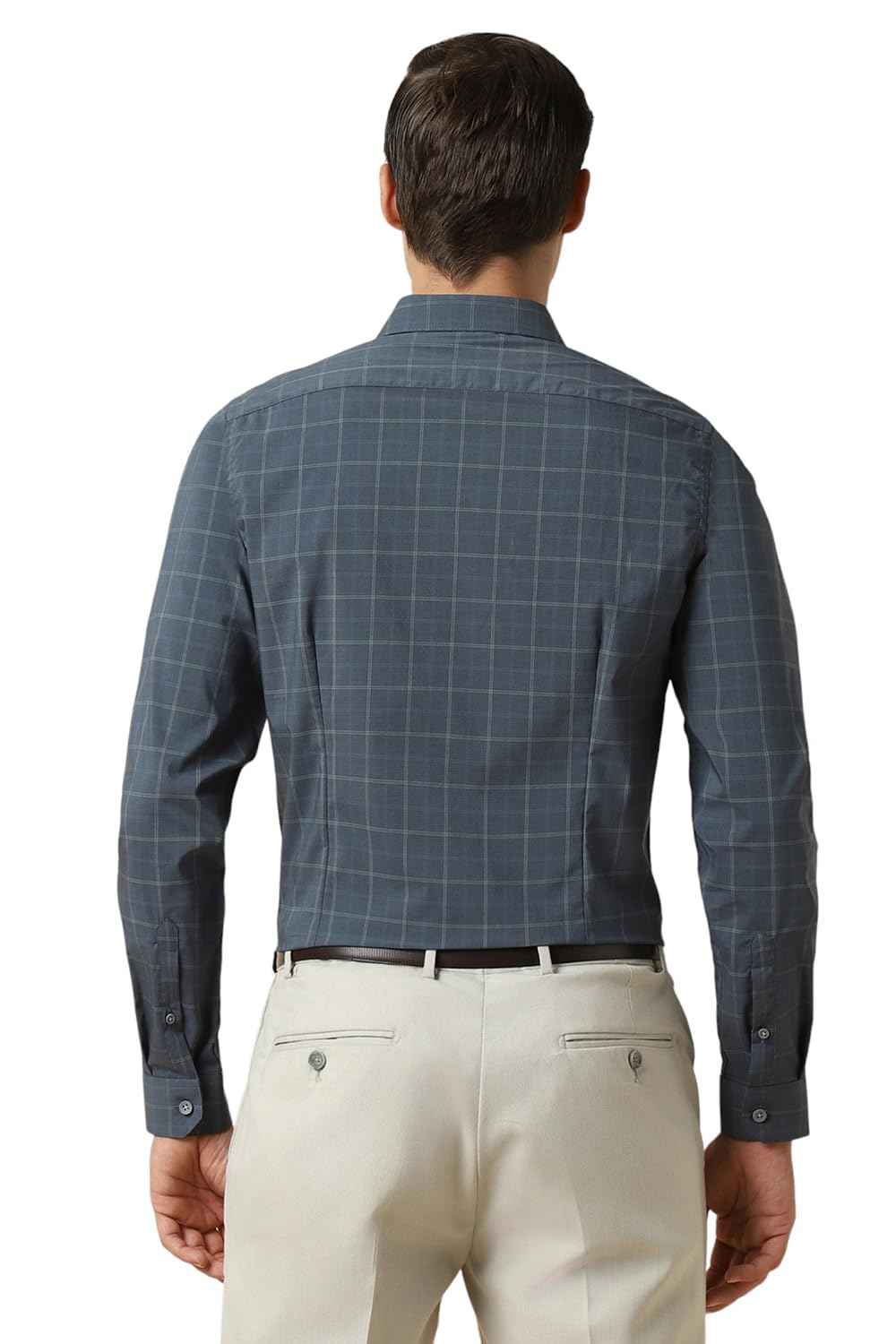 Allen Solly Men's Slim Fit Shirt (ASSFMMOFJ31360_Blue SaumyasStore