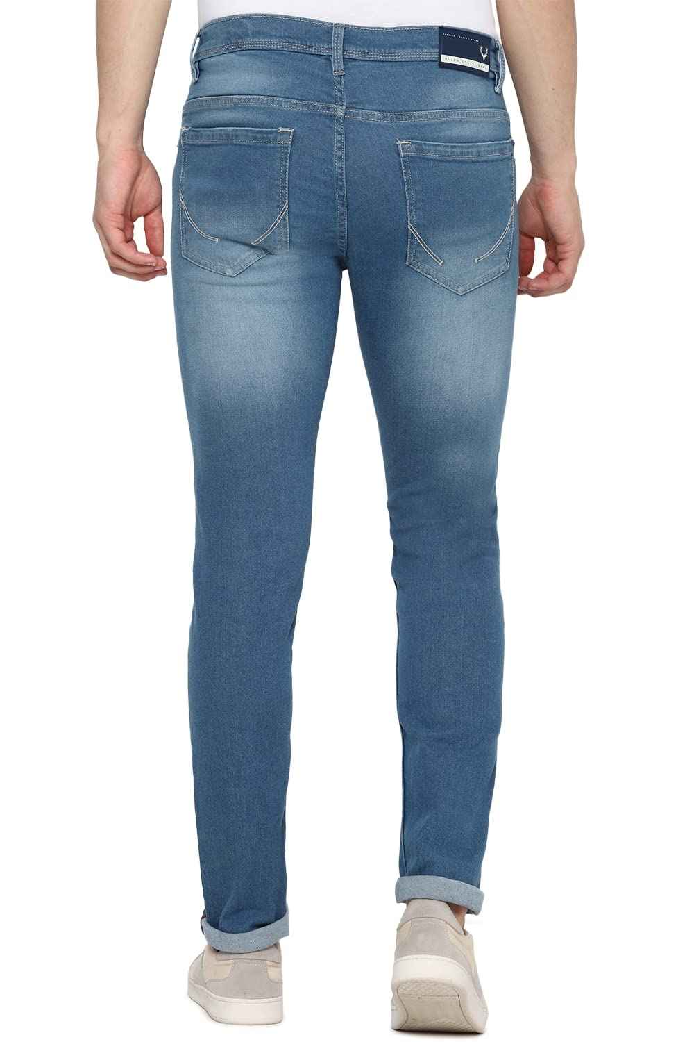 Allen Solly Men's Slim Jeans (ALDNVSKF859099_Light Blue_32) SaumyasStore