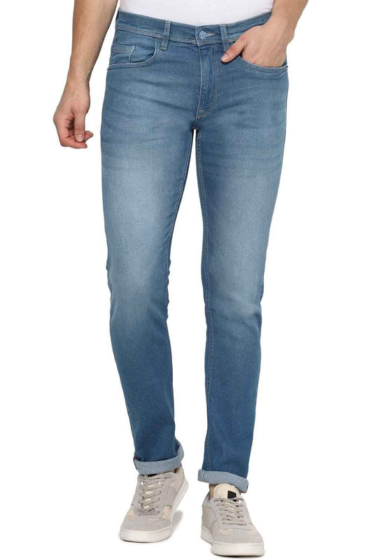 Allen Solly Men's Slim Jeans (ALDNVSKF859099_Light Blue_32) SaumyasStore