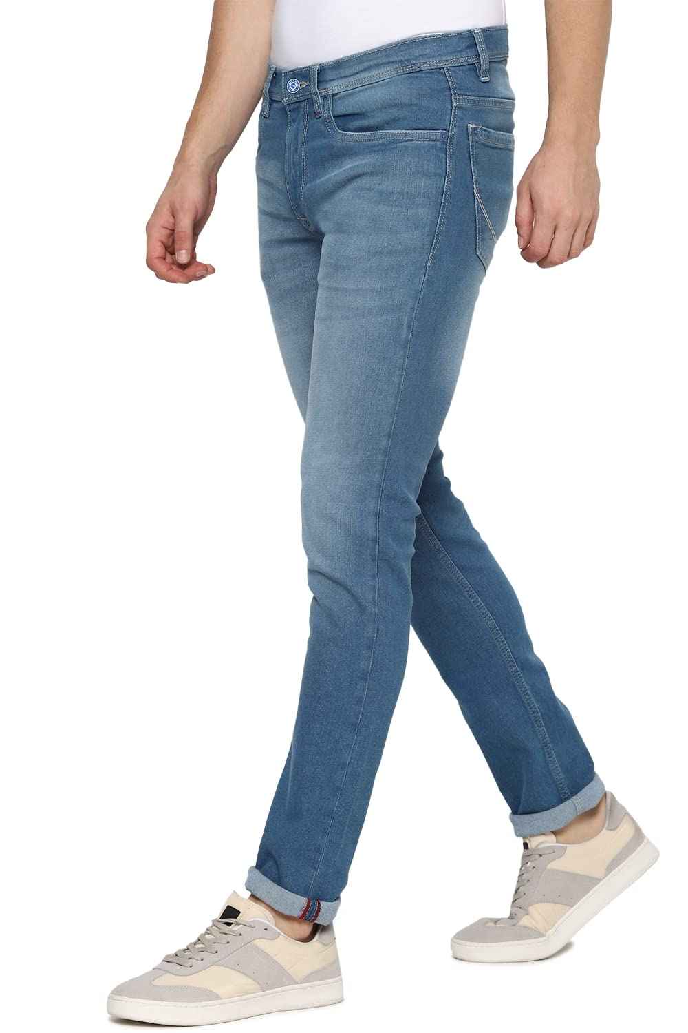 Allen Solly Men's Slim Jeans (ALDNVSKF859099_Light Blue_32) SaumyasStore