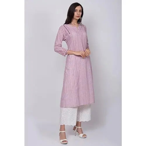 BIBA Women Cotton A Line Printed Suit Set (SKDASSORTED6431ESS22PNK_Pink SaumyasStore