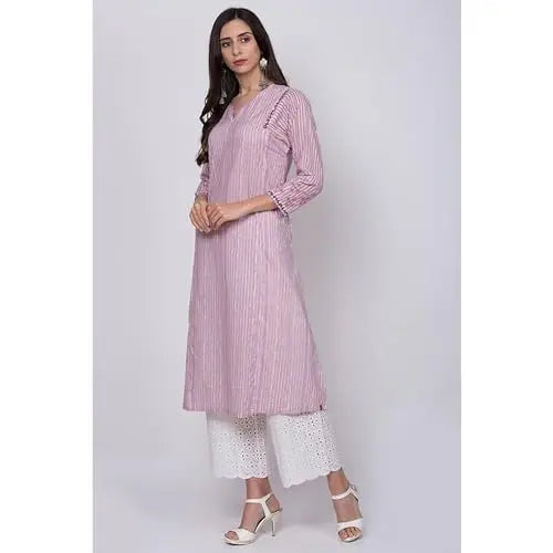 BIBA Women Cotton A Line Printed Suit Set (SKDASSORTED6431ESS22PNK_Pink SaumyasStore