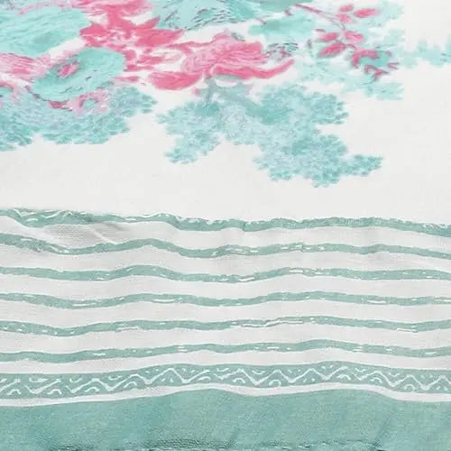 BIBA Women's Cotton Kurta Sets (SKDPHULKARI8486SS23TURQ_Turquoise SaumyasStore