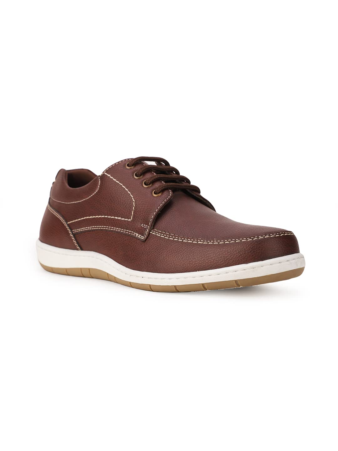 Bata Mens I-and Laceup Casual Shoes,Brown - SaumyasStore