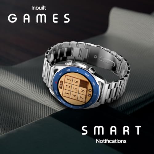 Boltt Fire Spectre Stainless Steel Luxury, 33.5mm (1.32 inch) Display, 360 * 360 Px High Res Smartwatch SaumyasStore