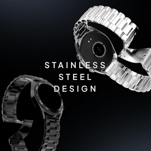 Boltt Fire Spectre Stainless Steel Luxury, 33.5mm (1.32 inch) Display, 360 * 360 Px High Res Smartwatch SaumyasStore