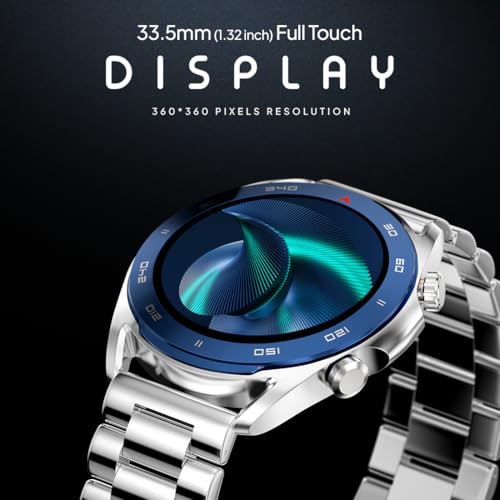 Boltt Fire Spectre Stainless Steel Luxury, 33.5mm (1.32 inch) Display, 360 * 360 Px High Res Smartwatch SaumyasStore