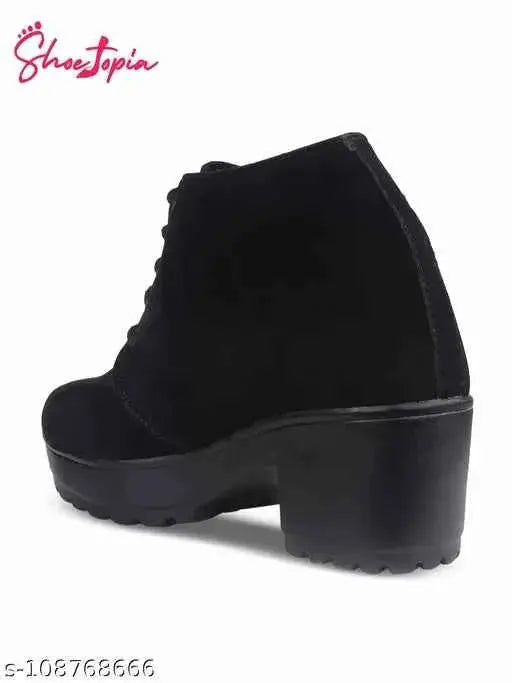 Boots For Women (Boot-MSD-Black) SaumyasStore