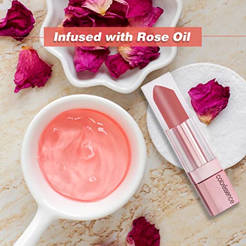 COLORESSENCE Roseate Tinted Lip Gloss Infused with Rose Oil | Lightweight Long Lasting Hydrating Lip Plumper for Shine & Fuller Lips | 6ml - Pink Berry SaumyasStore