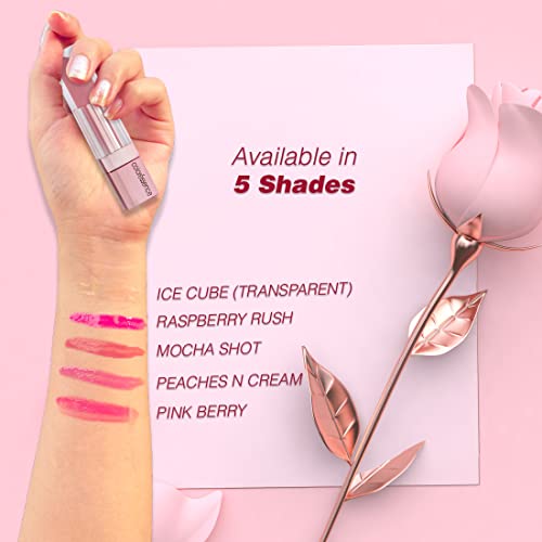 COLORESSENCE Roseate Tinted Lip Gloss Infused with Rose Oil | Lightweight Long Lasting Hydrating Lip Plumper for Shine & Fuller Lips | 6ml - Pink Berry SaumyasStore