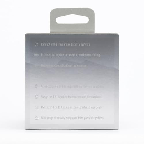 COROS APEX 2 GPS Outdoor Watch, 1.2" Sapphire Screen, 13 Days/40 Hours Battery Life, 5 Satellite Systems, Offline Maps, Heart Rate Monitor, Music, Triathlon, Multisport, Training Plan-Black SaumyasStore