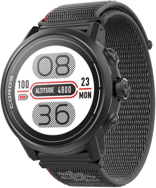 COROS APEX 2 GPS Outdoor Watch, 1.2" Sapphire Screen, 13 Days/40 Hours Battery Life, 5 Satellite Systems, Offline Maps, Heart Rate Monitor, Music, Triathlon, Multisport, Training Plan-Black SaumyasStore