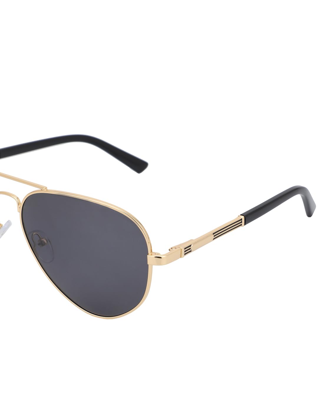 Carlton London Premium Gold with Black Toned & Polarised Lens Aviator Sunglass for men SaumyasStore