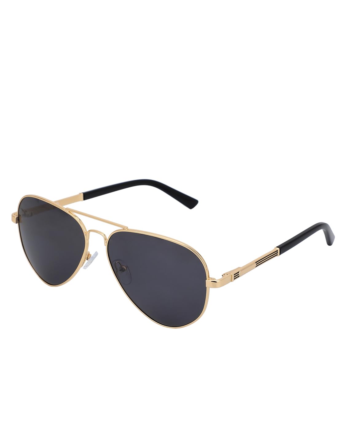 Carlton London Premium Gold with Black Toned & Polarised Lens Aviator Sunglass for men SaumyasStore