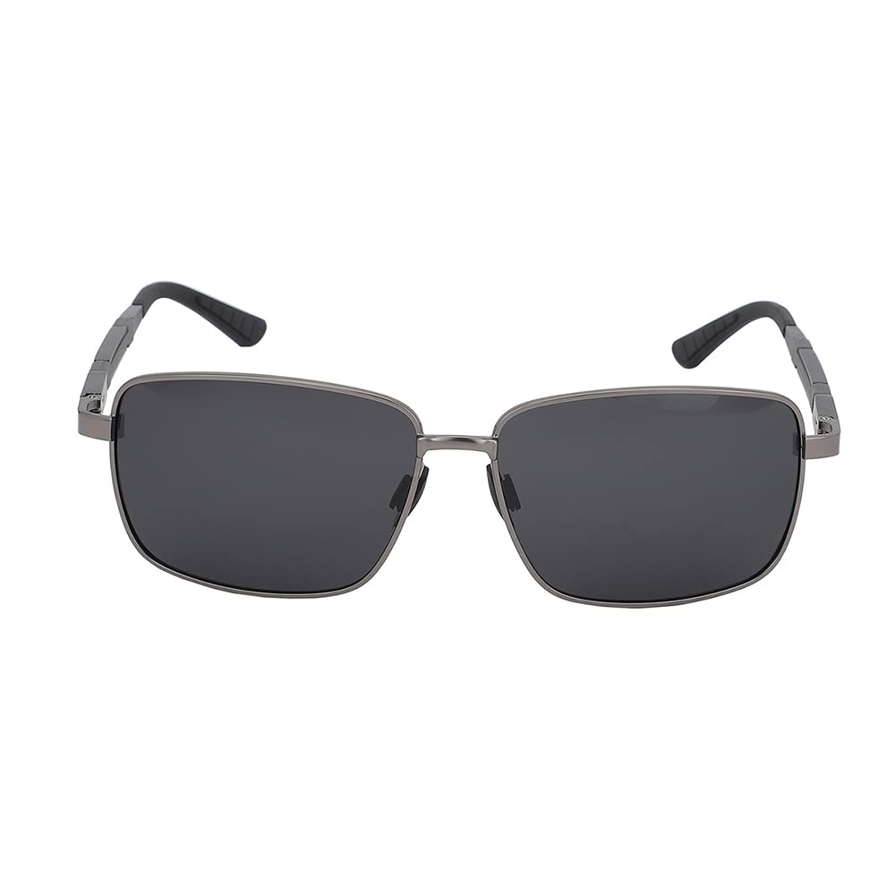 Carlton London-Premium-Men's-Metallic Toned Polarised and UV Protected Lens Rectangle Sunglasses SaumyasStore