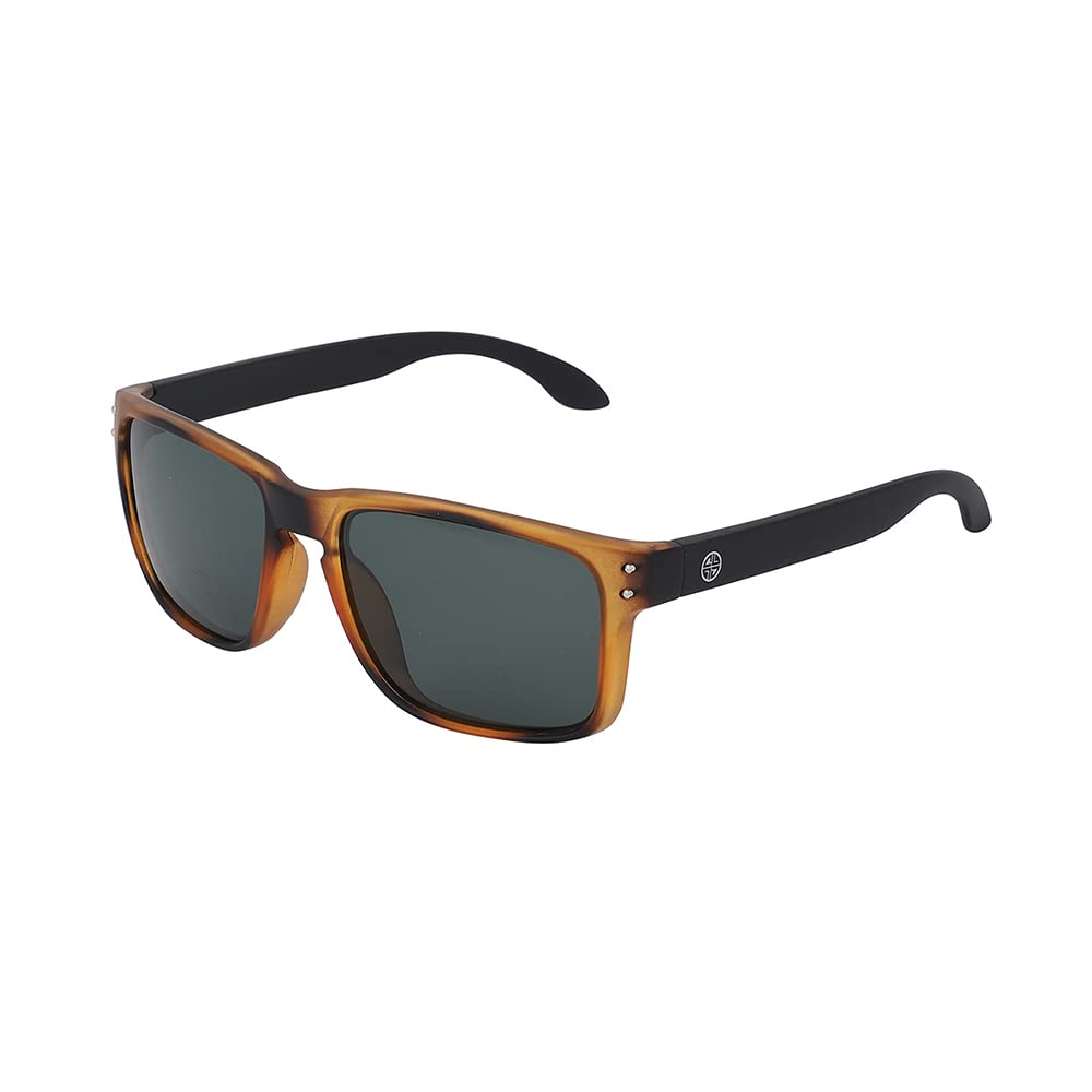 Carlton London-Premium-Men's-Multi Toned Polarised and UV Protected Lens Square SunglassesCLSM143 SaumyasStore