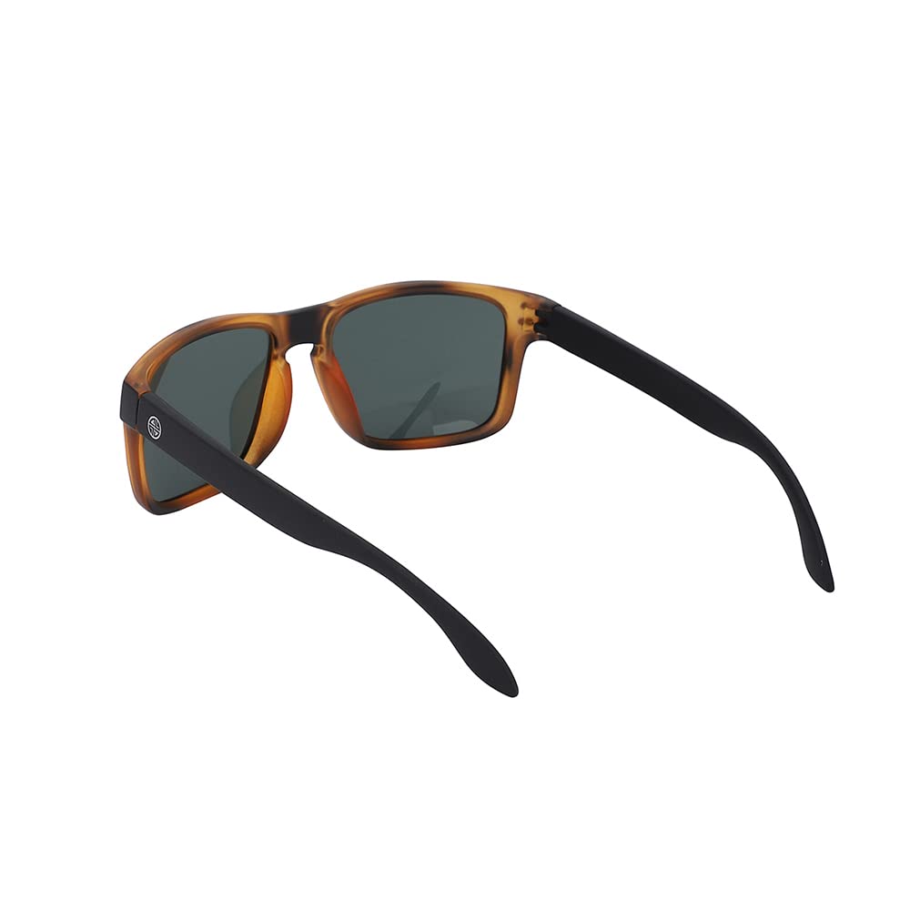 Carlton London-Premium-Men's-Multi Toned Polarised and UV Protected Lens Square SunglassesCLSM143 SaumyasStore