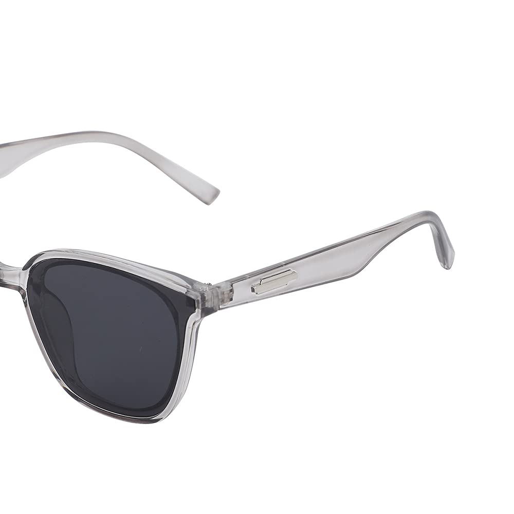Carlton London-Premium-Men's-Transparent Toned Polarised and UV Protected Lens Rectangle Sunglasses SaumyasStore