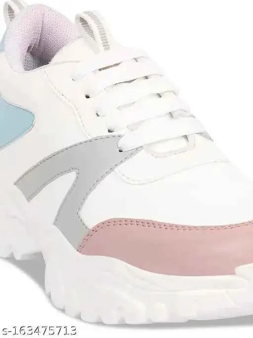 Casual Comfortable, Walking, Running Shoes For Girls For Women (White) SaumyasStore