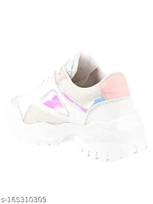 Casual Comfortable, Walking, Running Shoes For Girls For Women (White) SaumyasStore