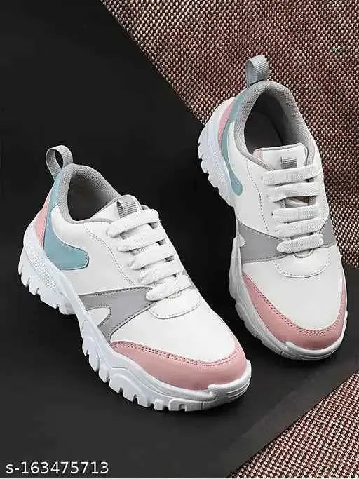 Casual Comfortable, Walking, Running Shoes For Girls For Women (White) SaumyasStore