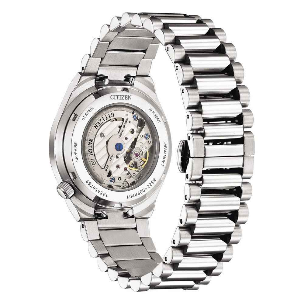 Citizen Tsuyosa Beige Small Seconds Automatic Men's Watch NK5010-51X 316L Steel Case and Bracelet, bracelet SaumyasStore