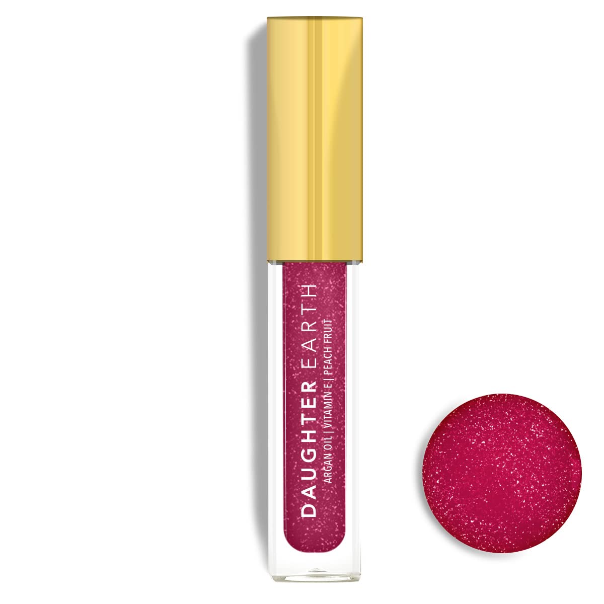 Daughter Earth Glitter Lip Gloss | Vitamin E Plant Based Flavoured Lip Coat For Women | Hydrating & Plump Lips | Aromatic Super Glossy & Moisturises The Skin With Skin Loving Nutrients | 2.5 ml SaumyasStore