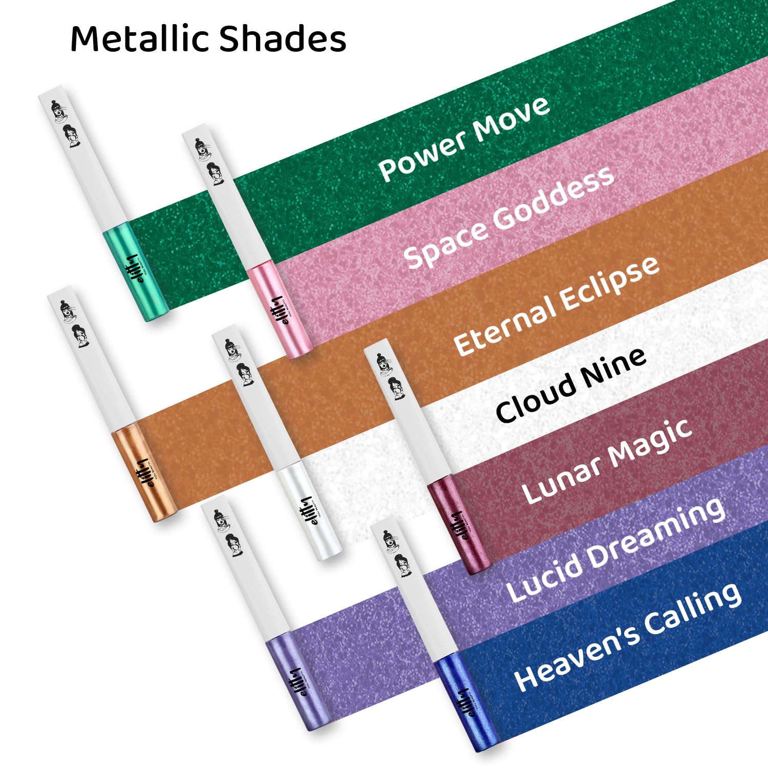 Elitty Purple Pop Colour Eyeliner, Matte Finish | Long Lasting, Water Proof, Smudge Proof | Amla and Almond oil enriched| Vegan & Cruelty Free, Easy Application, Liquid Eyeliner (Lilac Dreams) - 4ml SaumyasStore