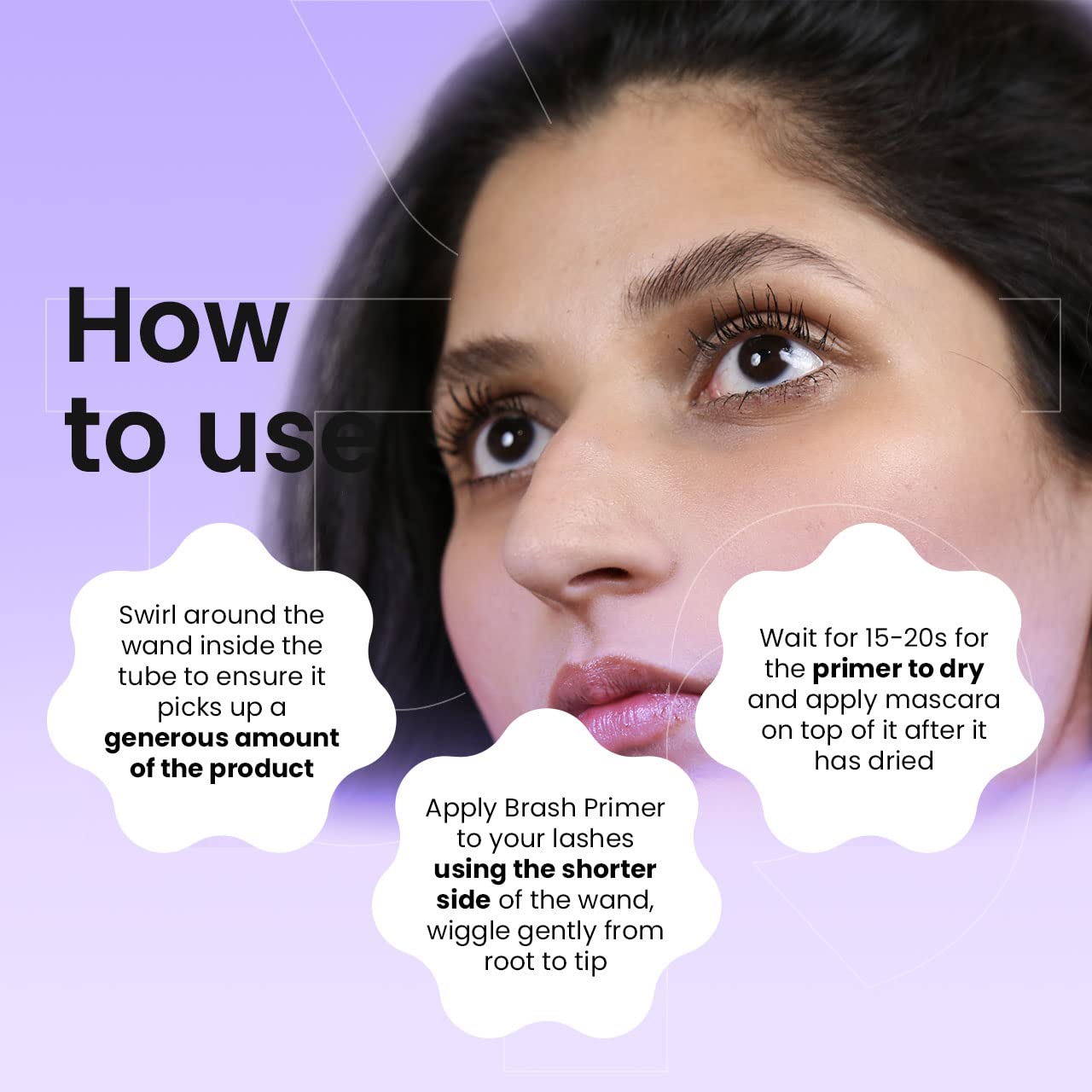 FAE Beauty Base Coat Mascara Primer | Add Extra Volume | Get Better Curl Hold | Buildable And Long Lasting Formula | Vegan (Transparent) SaumyasStore