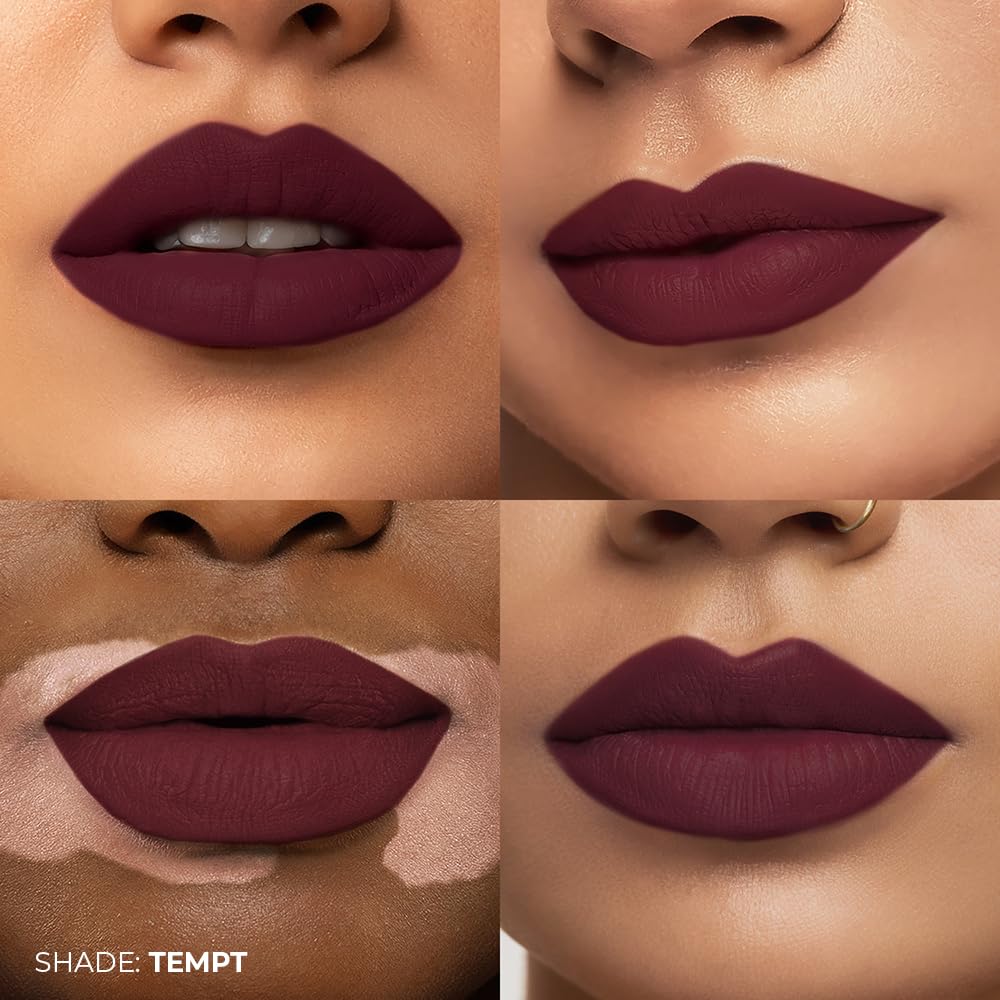 FAE Beauty Lip Whip 12Hr Matte Liquid Lipstick + Re:Define Lip Liner Set | Long Wear | Matte | Non Drying | Transferproof | Shades - Tempt & Topline SaumyasStore