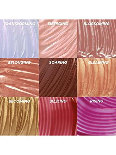 FAE Beauty Peptide Lip Gloss | With Passionfruit Oil & Argireline to Smoothen, Even, and Soften Lips | Non Sticky | Hydrating | Vegan | Shade Soaring | Nude Brown Gloss SaumyasStore