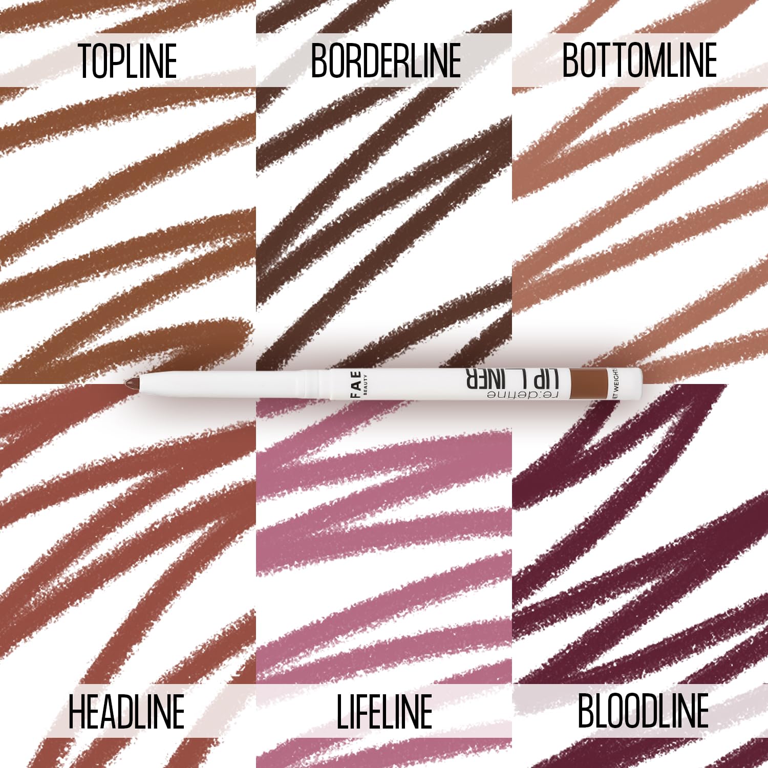 FAE Beauty Re:Define Lip Liner |Long-Lasting | Matte | Non-drying | Transferproof & Smudgeproof | Enriched with Vitamin E & Almond Oil | Shade - Bottomline SaumyasStore