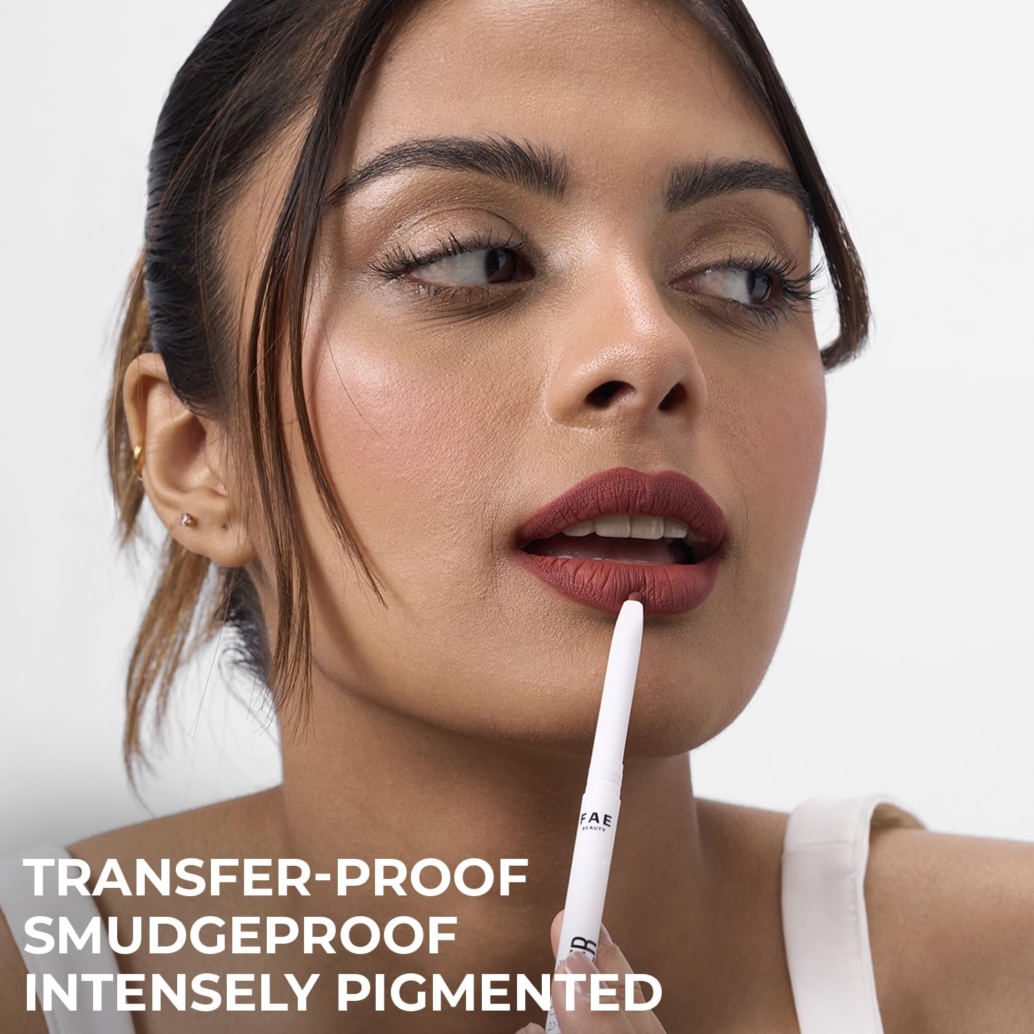 FAE Beauty Re:Define Lip Liner |Long-Lasting | Matte | Non-drying | Transferproof & Smudgeproof | Enriched with Vitamin E & Almond Oil | Shade - Bottomline SaumyasStore