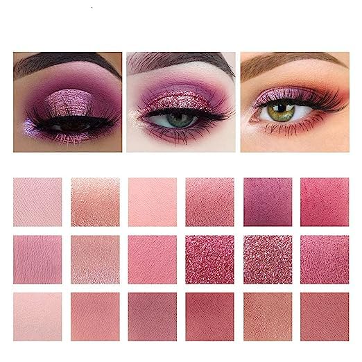 FAIRY FIRST Fairyfirst 18 Color Eyeshadow Palette With Mirror - Include Matte Shimmer & Glitter Blending, Natural Nudes Velvet SaumyasStore
