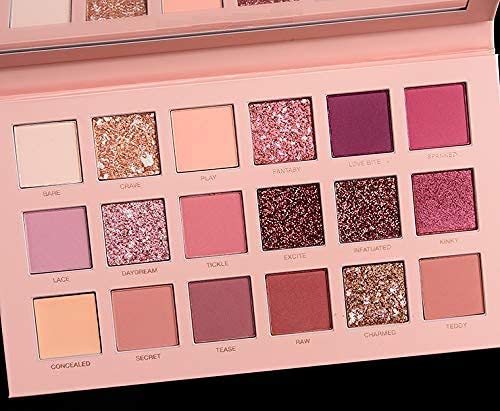 FAIRY FIRST Fairyfirst 18 Color Eyeshadow Palette With Mirror - Include Matte Shimmer & Glitter Blending, Natural Nudes Velvet SaumyasStore