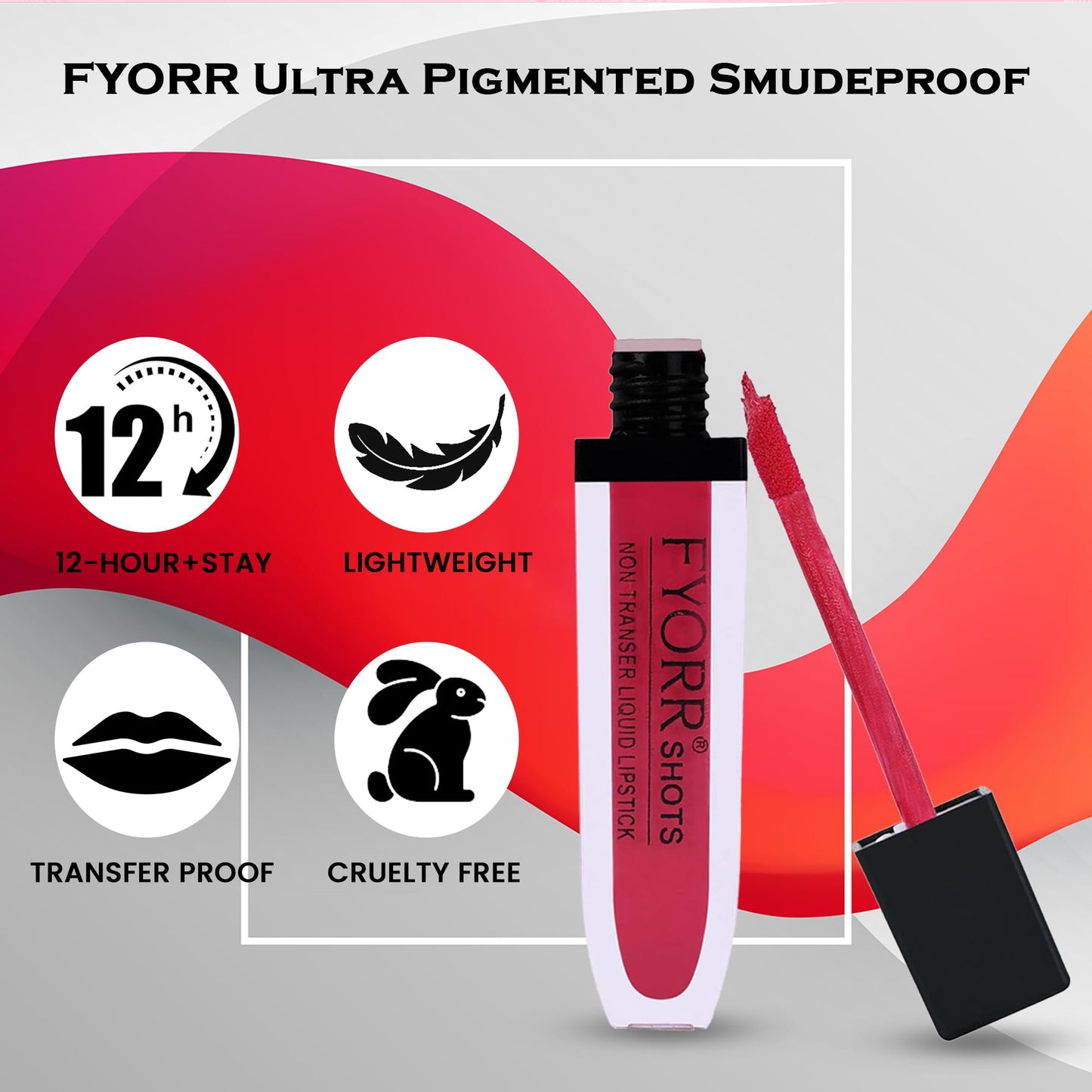 FYORR Non Transfer Liquid Lipstick Waterproof Ultra Pigmented Matte Non-Sticky Smooth Finish Lip Color, 6ml (Paraben Cruelty Free) (Sandle_Brown) SaumyasStore