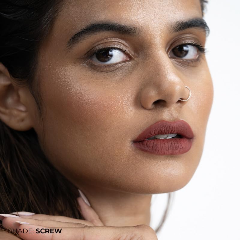 Fae Beauty Lip Whip 12Hr Comfortable Matte Liquid Lipstick (10ml X 2Pcs) | Long Wear | Non Drying | Soft Mousse Smudgeproof Formula | Vegan | With Moisture Lock Technology | Enriched with Vitamin E and Cherry Coffee - Shades Safeword & Screw SaumyasStore