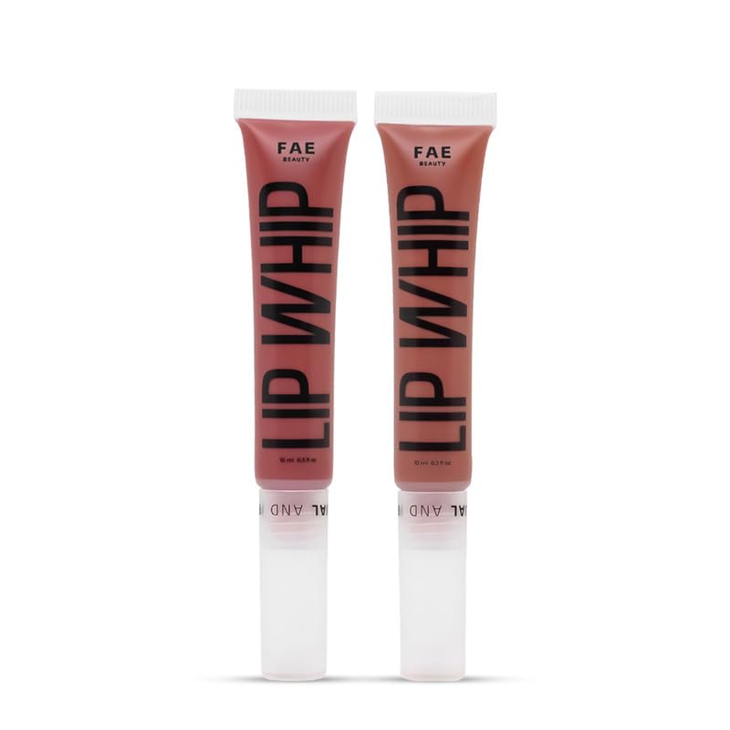 Fae Beauty Lip Whip 12Hr Comfortable Matte Liquid Lipstick (10ml X 2Pcs) | Long Wear | Non Drying | Soft Mousse Smudgeproof Formula | Vegan | With Moisture Lock Technology | Enriched with Vitamin E and Cherry Coffee - Shades Safeword & Screw SaumyasStore