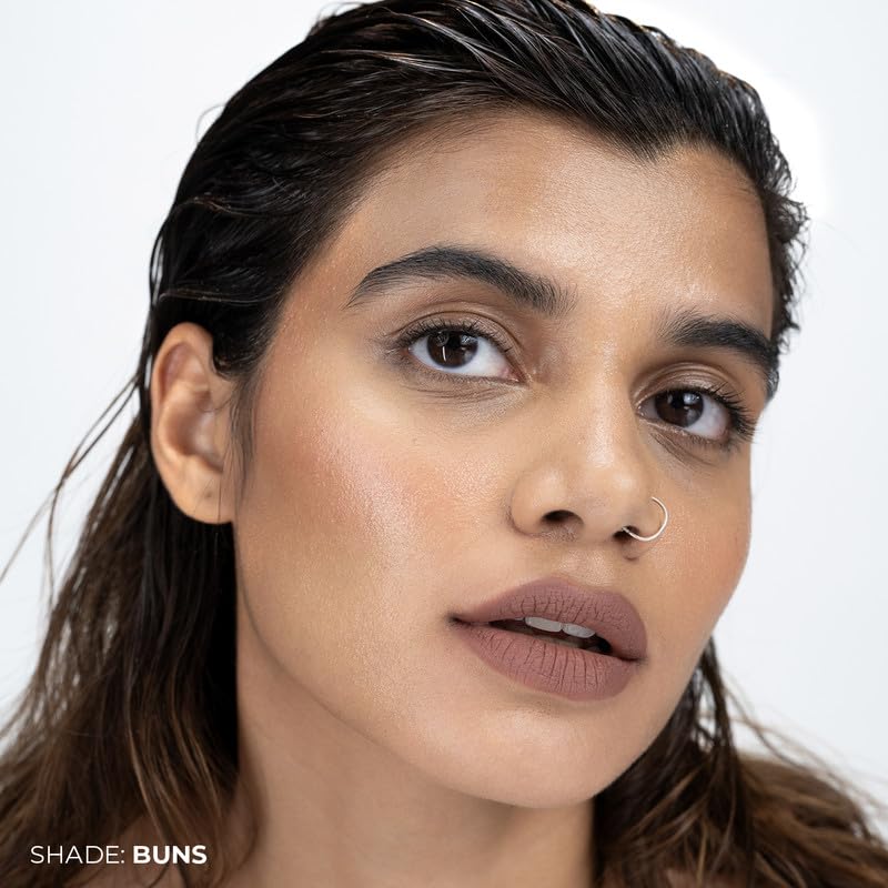 Fae Beauty Lip Whip 12Hr Comfortable Matte Liquid Lipstick (10ml X 3Pcs) | Long Wear | Non Drying | Soft Mousse Smudgeproof Formula | Vegan | With Moisture Lock Technology | Enriched with Vitamin E and Cherry Coffee - Shades Buns, Screw & Cuff SaumyasStore