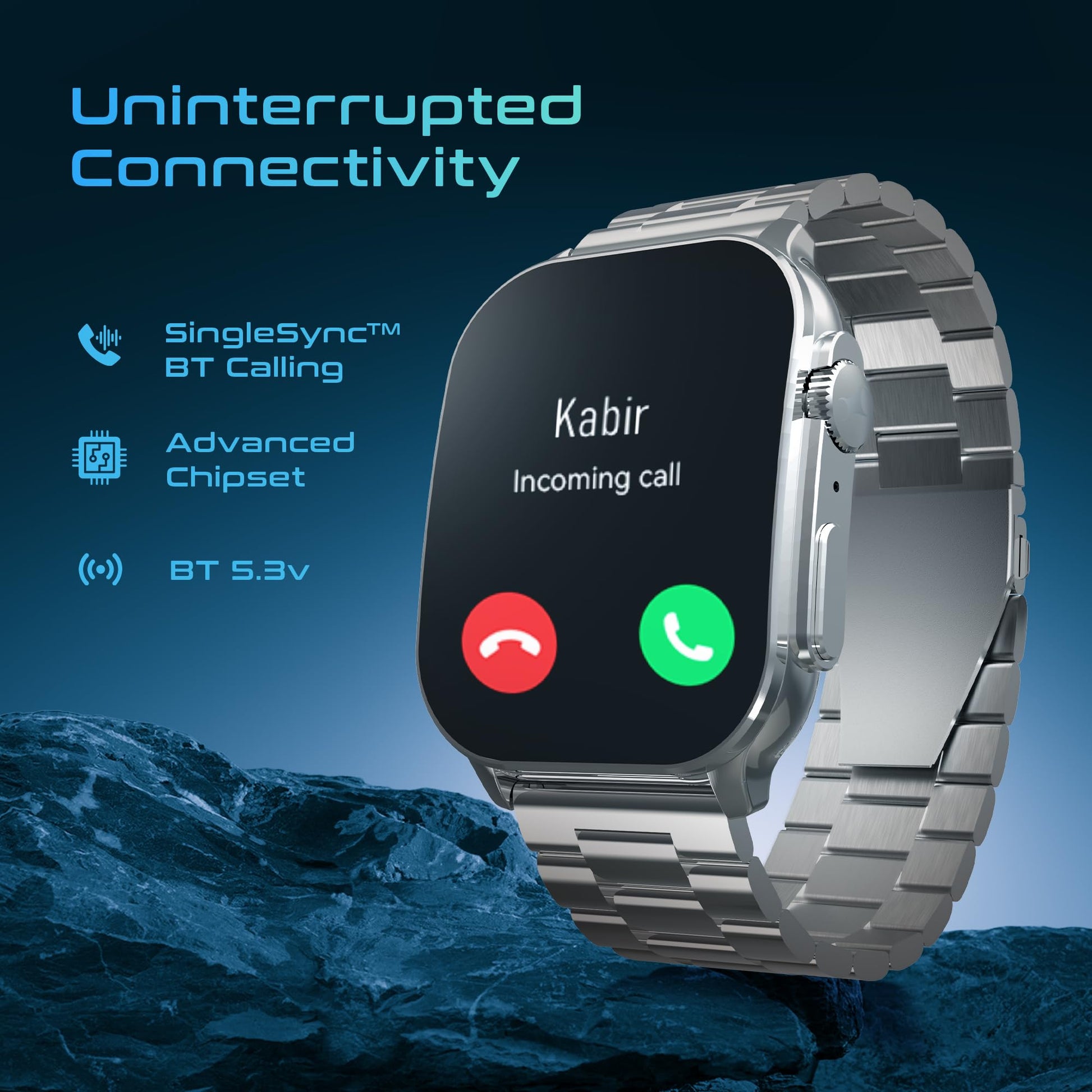 Fastrack Astor FS2 Pro Smart Watch, 1.96” AMOLED Display, 410 * 502 Pixel Resolution, SingleSync BT Calling, AI Voice Assistant, 100+ Sports Modes & Smartwatch Faces, Upto 5 Day Battery, IP68 (Black) SaumyasStore